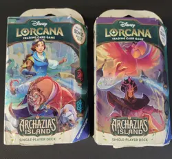 Disney Lorcana TCG Archazia's Island Starter Deck 2-Pack, Sealed, Bonus Packs - Image 1