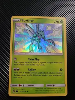 Scyther - SV1/SV94 - Pokemon Hidden Fates Sun & Moon Shiny Rare Card NM - Image 1