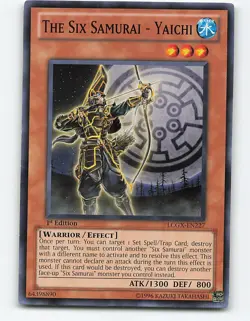 The Six Samurai - Yaichi #LCGX-EN227 1st Edition Yugioh Card - Image 1