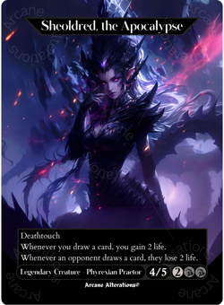 Sheoldred, the Apocalypse - Full Art Altered Art Custom Cards - Image 1