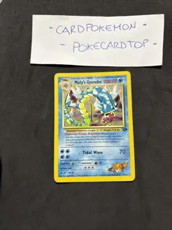 Pokemon Card Misty's Gyarados 13/132- Gym Heroes- Eng-holo-Exc! - Image 1