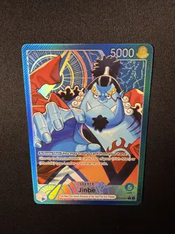 ONE PIECE TCG CARD Jinbe OP14-040 (Alternate Art) - The Azure Sea's Seven (OP14) - Image 3