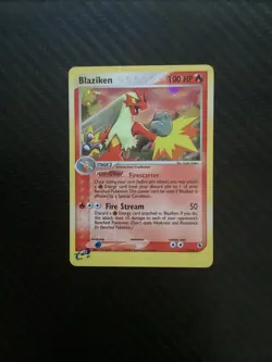 Blaziken - 3/109 - Pokemon Ex Ruby & Sapphire Holo Card Battle Stadium LP - Image 1