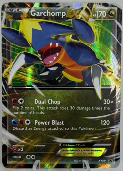 Pokemon TCG Garchomp EX XY09 Black Star Promo Card XY 2014 (NOT JUMBO) [VLP] - Image 1