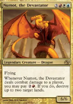 Damaged, English MTG Regular Numot, the Devastator Planar Chaos Magic the Gather - Image 1