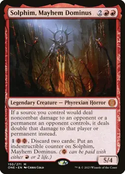Solphim, Mayhem Dominus Phyrexia: All Will Be One 150 Normal NM - Image 3