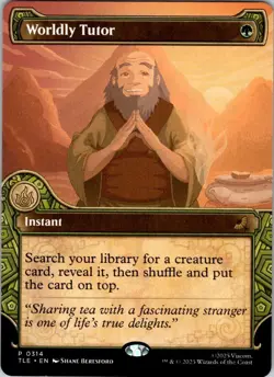 Worldly Tutor (Showcase) P Avatar: The Last Airbender: Eternal-Legal 314 NM - Image 1