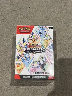Pokemon Scarlet & Violet Prismatic Evolutions Booster Bundle (6 PACKS) - SEALED - Image 1
