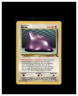 1999 Pokemon TCG Ditto 18/62 Fossil Regular - Image 1