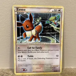 Eevee 48/90 Regular Common 2010 Pokemon HGSS Undaunted - Image 1