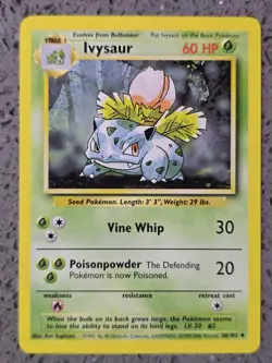 Pokemon - Ivysaur - 30/102 - Base Set - WOTC - Uncommon - NM/LP - Image 1
