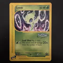 Pokemon Vintage Wizards Black Star Movie Promo Celebi #50 -Pokemon 4 Ever -2002 - Image 1