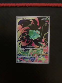 Bulbasaur 133/132 Mega Evolutions Illustration Rare Pokemon TCG English NM Stamp - Image 1