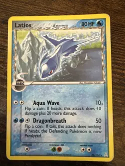 Pokemon TCG; Latios 22/110 - Holon Phantoms (Delta Species) Non Holo - LP - Image 1