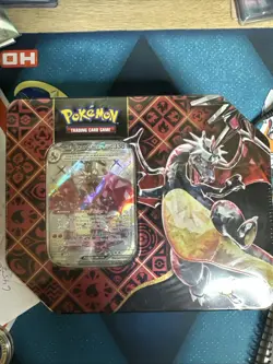 Pokemon TCG Scarlet Violet-Paldean Fates Tin Shiny Charizard ex Sealed - Image 1