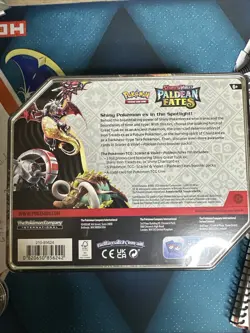 Pokemon TCG Scarlet Violet-Paldean Fates Tin Shiny Charizard ex Sealed - Image 3