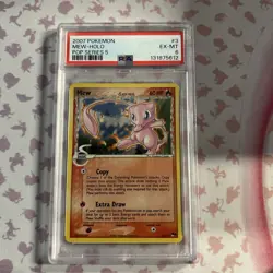 2007 Pokemon Pop Series 5 Mew Holo Corrected Back #3 PSA 6 - Image 1