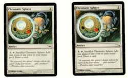 Set Of 2 Chromatic Sphere Mirrodin Magic The Gathering Card - Image 1