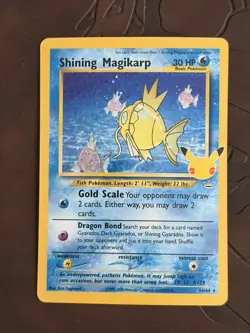 Shining Magikarp 66/64 Celebrations Classic Collection Holo Pokemon TCG Card NM - Image 3