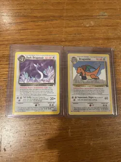 Pokemon TCG Dragonite 49/149 HP & Dark Dragonair 38/110 NM 1999 Lot of 2 Cards - Image 5