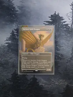 Ancient Gold Dragon (Borderless) Commander Legends: Battle for Baldur's Gate... - Image 1