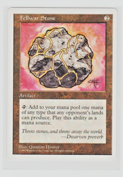 Magic the Gathering ~ MTG ~ 1x Fellwar Stone ~ Fifth Edition ~ 5Ed ~ LP - Image 1