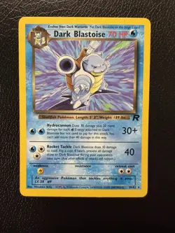 Pokemon Dark Blastoise 20/82 Team Rocket Non Holo Rare LP/NM - Image 1
