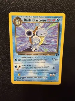 Pokemon Dark Blastoise 20/82 Team Rocket Non Holo Rare LP/NM - Image 3