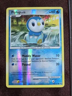 Pokemon Piplup Reverse Holo 85/127 PL Platinum LP - Image 1