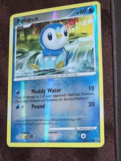 Pokemon Piplup Reverse Holo 85/127 PL Platinum LP - Image 2
