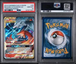 Reshiram & Charizard Tag Team GX: 2019 Pokemon SM Unbroken Bonds #20 - PSA 10 - Image 1
