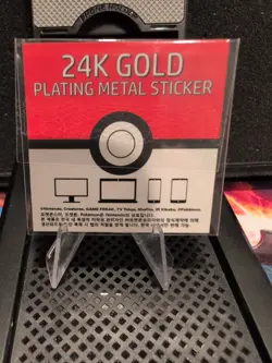 Scyther 24k Gold Plated Sticker Korean Striking Popping Candy Pokemon - Image 3