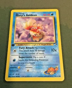 Misty's Goldeen - 85/132 Gym Heroes 1st Edition (Pokemon) Non Holo - Image 1