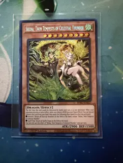 Yugioh 1x Shiina Twin Tempests of Celestial Thunder BPRO-EN027 Secret Rare NM - Image 1