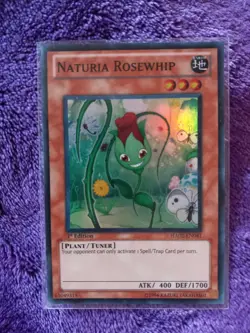 Naturia Rosewhip 1st edition holo HA02 NM Yugioh - Image 1