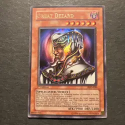 Yu-Gi-Oh! TCG Great Dezard #PGD-020 1st Edition CCG Pharaonic Guardian - Image 1