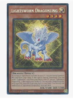 Lightsworn Dragonling - MP25-EN066 - Prismatic Secret Rare YuGiOh - Image 1