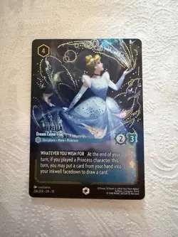 Disney Lorcana Whispers in the Well Cinderella Dream Come True Enchanted 236/204 - Image 1