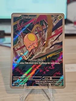 Pokemon TCG Toedscool Scarlet & Violet Base Set Holo Illustration Card 201/198 - Image 1
