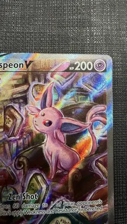 Pokemon Espeon V Full Art Holo Ultra Rare 180/203 SWSH07 Evolving Skies Card - Image 4