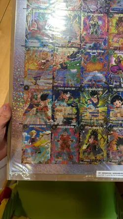 Dragon ball Super card game Uncut Sheet Z01: DBS CCG DAWN OF THE Z LEGENDS - Image 2