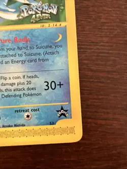 Suicune 4Ever Black Star Promo 53 WOTC English eReader Card 2002 LP+ - Image 4