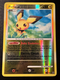 Pichu 45/100 D&P Stormfront Pokemon Card Reverse Holo Foil Rare HP - Image 1