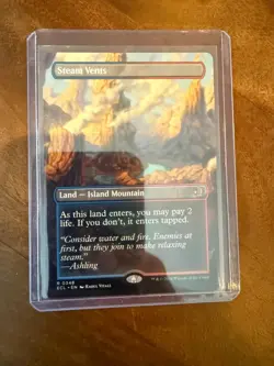 MTG Borderless Reversible Steam Vents, Shock Land, Lorwyn Eclipsed, Unplayed - Image 1