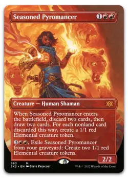 Seasoned Pyromancer (Borderless) #363 (NM) Double Masters 2022 2X2 Magic MTG - Image 1