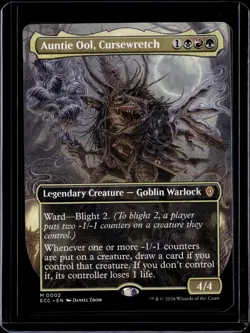 Auntie Ool, Cursewretch (Borderless) - 2 - ECC - NM - MTG Magic the Gathering - Image 1