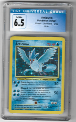 CGC 6.5 ✨ - Articuno 2/62 Fossil Holo - 1999 Pokemon - Image 1