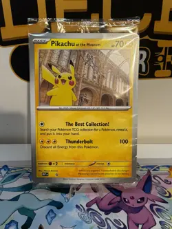 Pikachu At The Museum, Pokemon X Natural History Museum Jumbo Promo - SEALED - Image 1