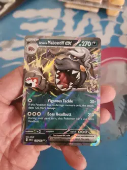1x Arven's Mabosstiff ex (#139/182) - Holofoi NM Eng Pokemon - Prize Pack Series - Image 1