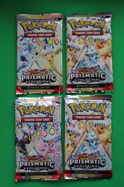 POKEMON SCARLET & VIOLET PRISMATIC EVOLUTIONS 4 BOOSTER PACKS SEALED - Image 1